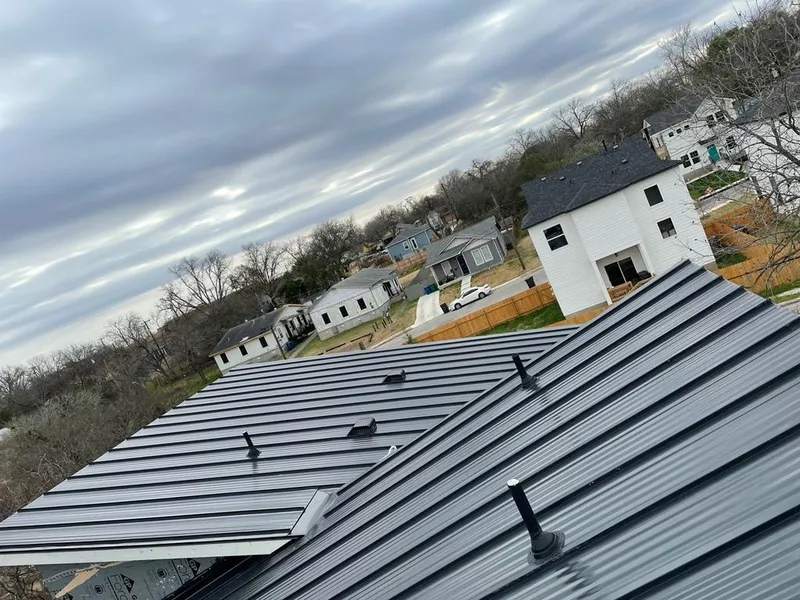 Standing seam metal roof panels with vents for Skylight Repair in Linden